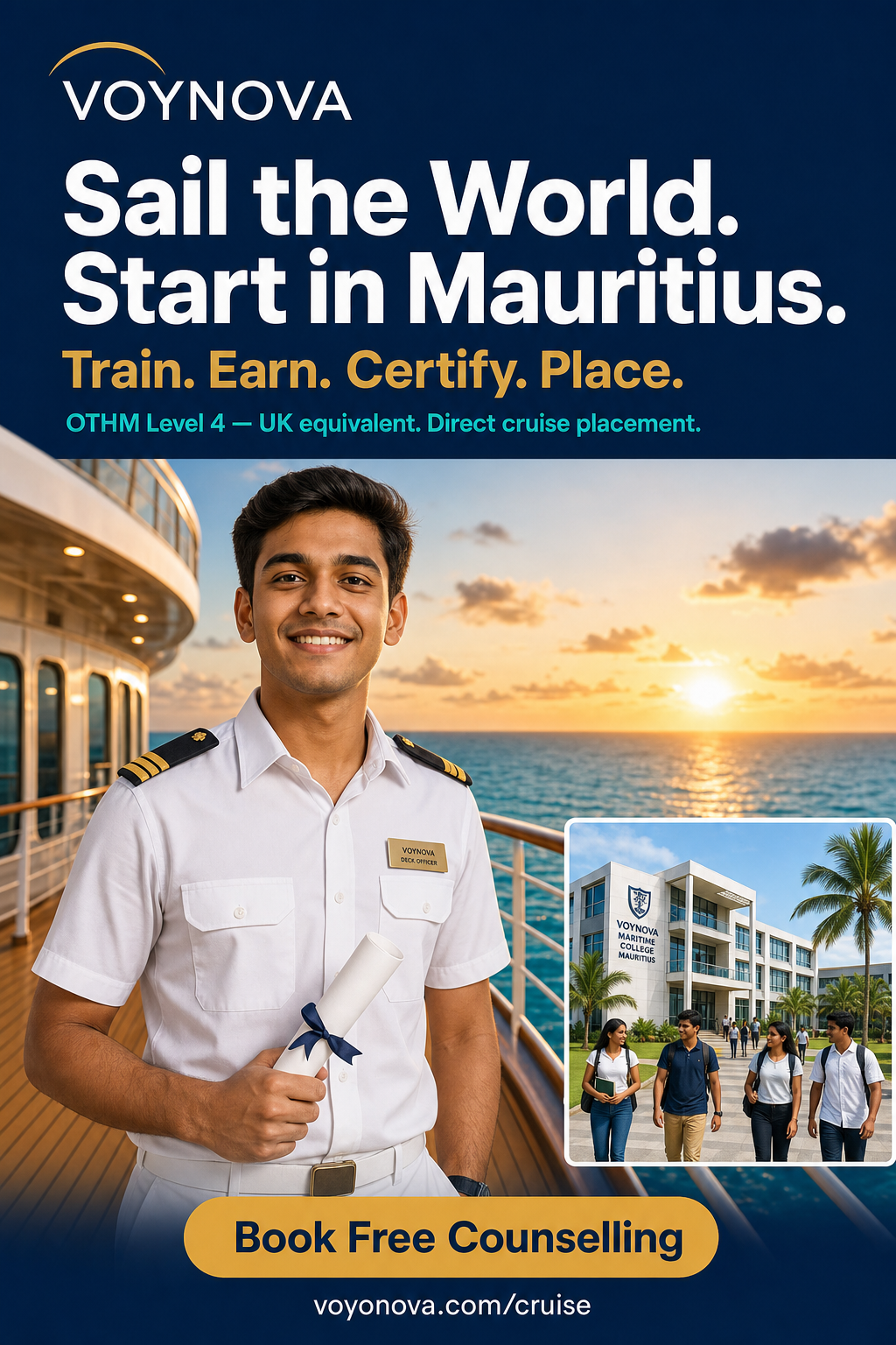 Voynova Cruise — Sail the World. Start in Mauritius.